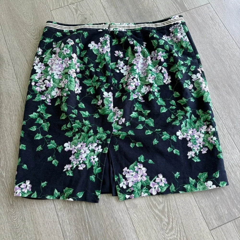 Talbots Womens Black The Oprah Magazine Collection Hydrangea Pencil Skirt Sz 16W